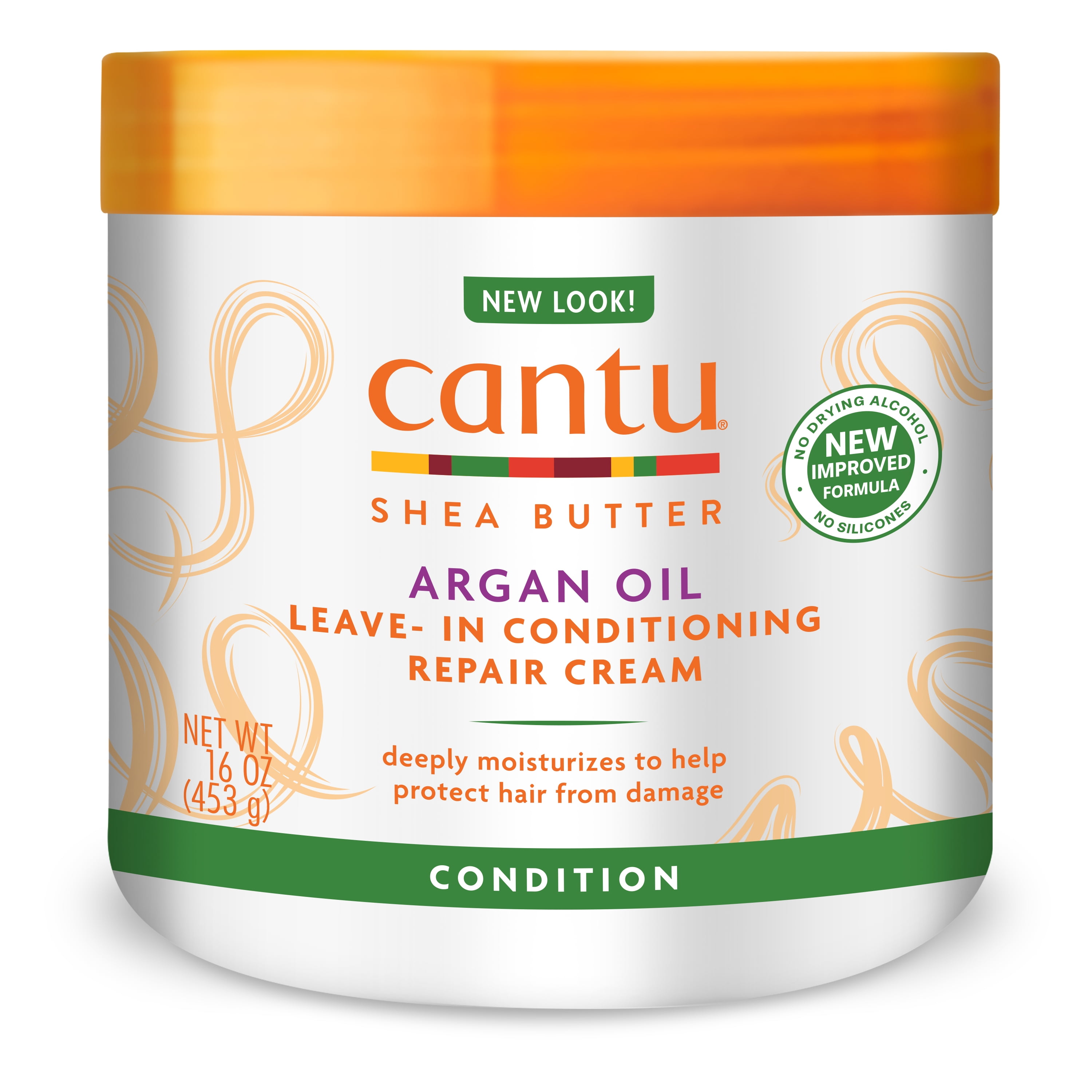 Cantu Argan Oil Leavein Conditioning Repair Cream, 16 oz