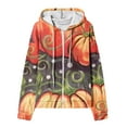 thumbnail image 3 of Womens Coats Outerwear Winter Women's Halloween Printing Long Sleeve Tops Pockets Hoodied, 3 of 4