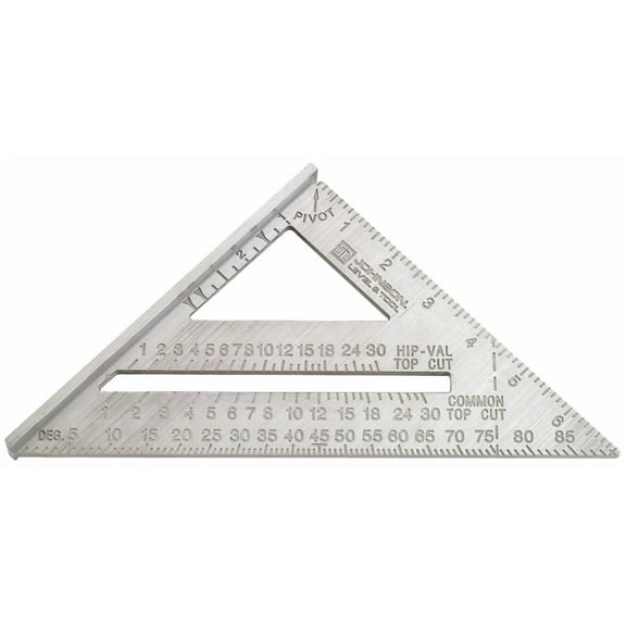 Johnson Johnny Square 7 in.   L Aluminum Professional Rafter Square