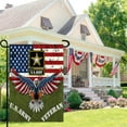 thumbnail image 2 of AMHNF American Army Veteran Garden Flag 12x18 inch American Eagle Military Garden Flag Double Sided Memorial Day 4th of July Independence Day Garden Flags for Outside House Decor, 2 of 5