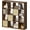 Classic Oak, variant on Bookshelf with Storage Bins, 4-Cube Storage Organizer with Back Panels, Modern Wood Open Bookcase, Multifunctional Display Shelf for Living Room, Bedroom, Home Office, Gray Oak