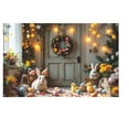 thumbnail image 2 of Ovzne Easter Happy Background Cloth Style Easter Party Scene Decoration Background On Clearance, 2 of 8