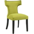 thumbnail image 3 of Modway Curve Dining Side Chair Fabric Set of 2 in Wheatgrass, 3 of 5