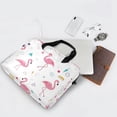 thumbnail image 5 of 16" Laptop Briefcase for Work Travel Laptop Shoulder Bag Carrying Handbag Laptop Case Cute Flamingo Pattern, 5 of 8