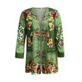 thumbnail image 3 of PENGXIANG Veste Décontractée pour Femmes Cardigan à Imprimé Floral avec Poches en Solde, 3 of 4