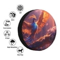 thumbnail image 4 of Susaid Fantasy Bird Illustration Print Water Proof Spare Tire Cover Wheel Tire Dust-proof Cover Fit Trailer, RV, SUV and Many Vehicle-16 inch, 4 of 6
