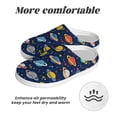thumbnail image 6 of Kdxio Planets And Stars Women's Men's Slippers Plush Slip-On House Slipper for Winter Indoor Soft Cushion Non-slip Fluffy Slides Slippers-13, 6 of 7