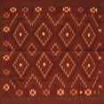 thumbnail image 1 of Ahgly Company Indoor Square Southwestern Orange Country Area Rugs, 7' Square, 1 of 1