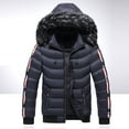 thumbnail image 2 of Mens Lightweight Packable Puffer Jacket Hooded Insulated Thermal Puffy Winter Jacket for Running Travel Quilted Parkas Solid 2024, 2 of 4