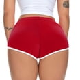 thumbnail image 6 of COMVALUE Women's Sexy Booty Shorts Retro Dolphin Shorts Sports Yoga Gym Running Hot Pants Wine XXL, 6 of 6