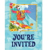 Flamingo Party Postcard Invitations with Envelopes (8 ct)