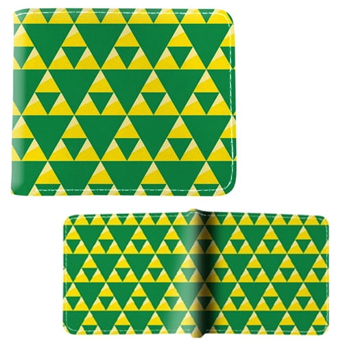 Triforce Green Pattern - The Legend of Zelda 4x5" Bi-Fold Wallet