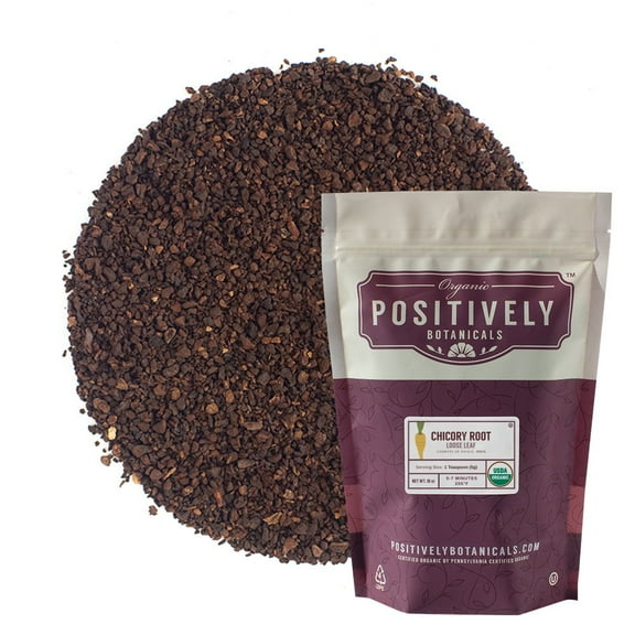 Positively Botanicals  Organic Chicory Root - Loose Leaf Botanical, 1 lb bag