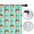 thumbnail image 4 of Blackout Kids Curtains,Hedgehog and Love Childrens Insulated Curtains Set Of 2,Bedroom Essentials,Toddler Room Decor 52"x63"(132x160cm), 4 of 4