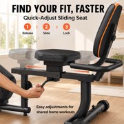 YOSUDA PRO Recumbent Exercise Bike for Home, 350 LB Capacity, 16-Level Magnetic Resistance, Quick-Adjust Seat, Bluetooth App