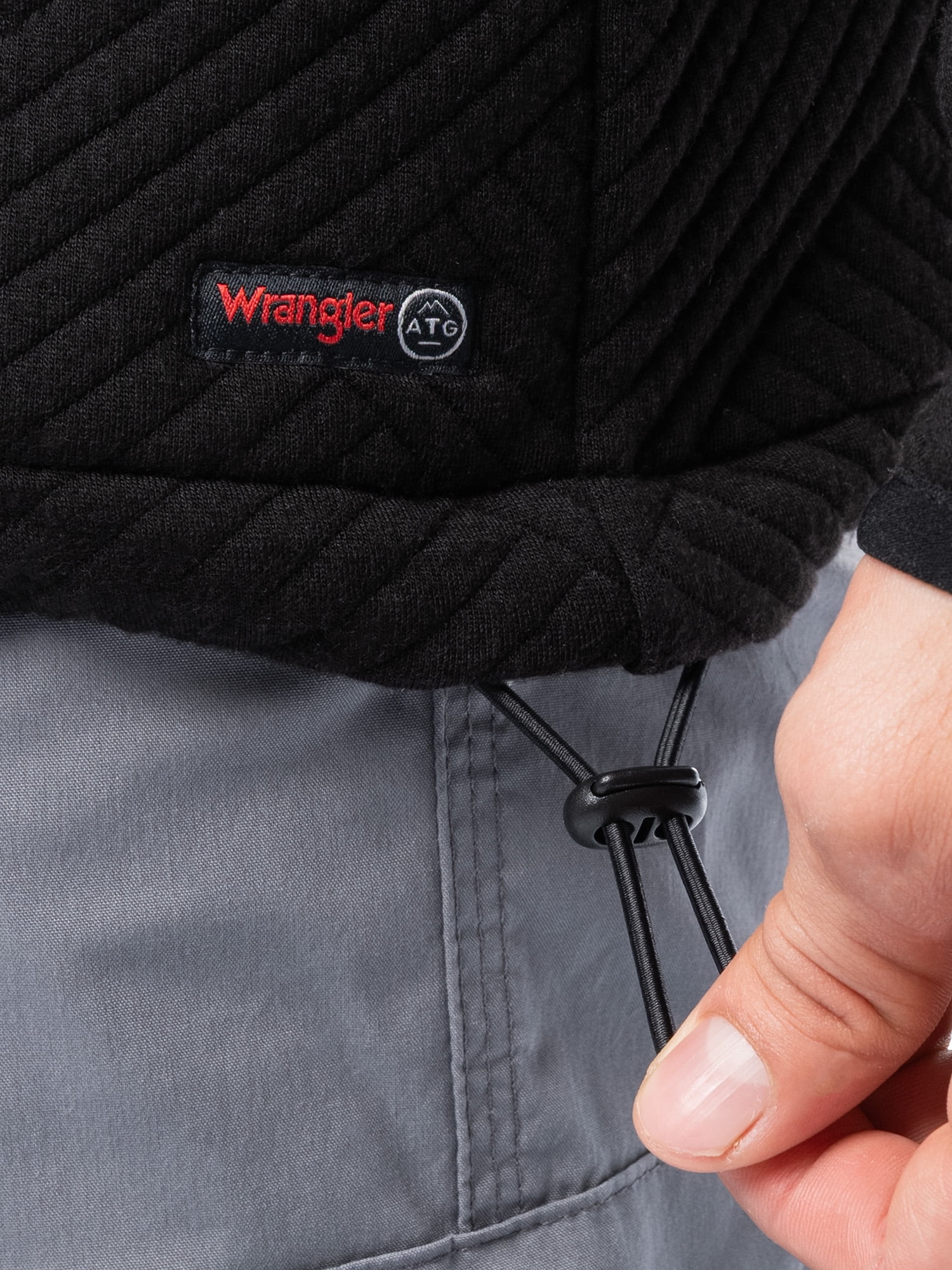 Wrangler ATG Men's Performance Long Sleeve Full-zip Cable Trailblazing Sweater Jacket, Size S-2XL