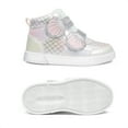 thumbnail image 5 of BURUDANI Girls Toddler High-Top Sneakers Hook and Loop Storybook Casual Walking Shoes, 5 of 6