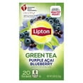 thumbnail image 4 of Lipton Green Tea Bags, Superfruit, Purple Acai & Blueberry, 20 ct, 3 pk, 4 of 6