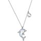 thumbnail image 1 of Collar de mujer de plata de ley 925 con Colgante de delfín YONGSHENG, 1 of 5