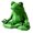 Green, variant on Artistic Frogs Sculpture Resin Yoga Decorations with Geometric Design Small Desktop Statue for Living Room Bedroom