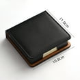 thumbnail image 5 of Dujiujun Note Box 180 Sheets Holder with Lid Cover Imitation Leather Sticky Notes Dispenser Grooves Rounded Corners Waterproof Memo Holder, 5 of 8