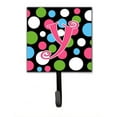 thumbnail image 7 of Letter T Initial Monogram - Polkadots and Pink Leash or Key Holder, 7 of 7