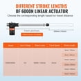 thumbnail image 3 of Actuador lineal VEVOR 12V 300mm con soporte de montaje 6000N, 3 of 9