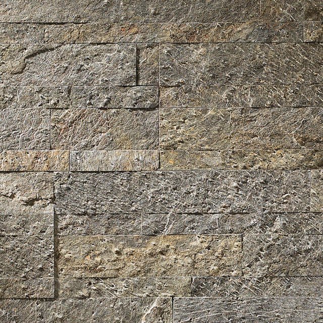 Aspect Peel and Stick Stone Overlay Kitchen Backsplash Sample Mossy