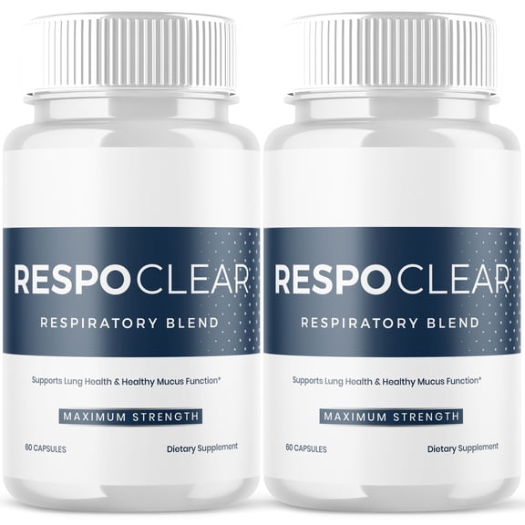 RespoClear Advanced Formula Pills Supporting Lung Health and Respiration Respo Clear 120 Capsules
