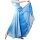 thumbnail image 3 of Falda de baile grado que fluye cinturón fino doble capa estilo swing casual señoras color sólido, 3 of 5