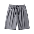 thumbnail image 5 of asjyhkr Athletic Shorts for Men Stretchy Workout Drawstring Running Lightweight Stretchy Relaxed Basketball Shorts(Small,Dark Gray), 5 of 8