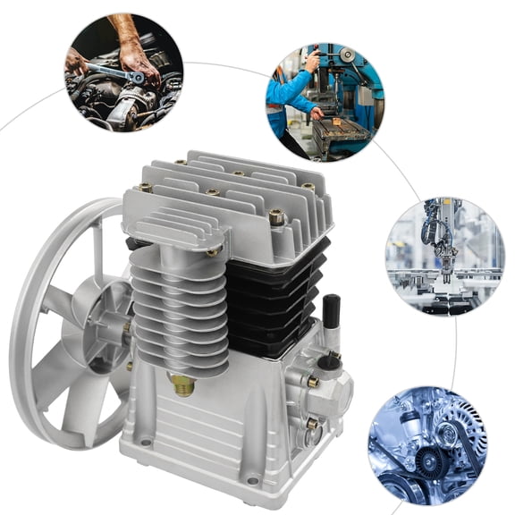 Air Compressor Pump Head, Single Stage Twin Cylinder Air Compressor Pump Head,  Air Compressor Head