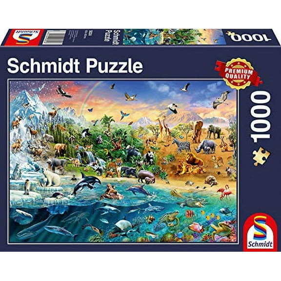 Schmidt Animal Kingdom Jigsaw Puzzle (Piece 1000),,