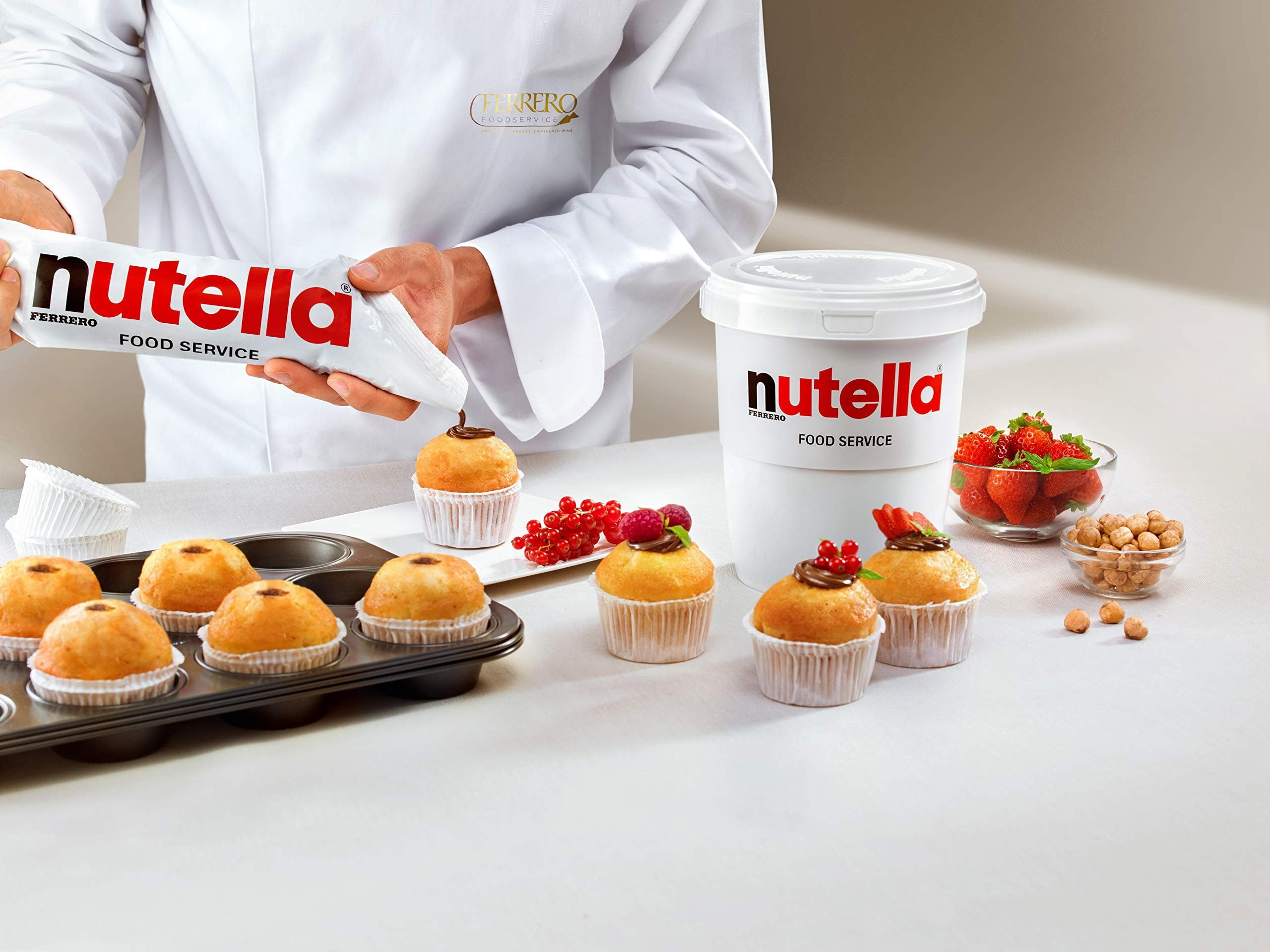 Ferrero Nutella Chocolate Hazelnut Spread 6.6 Lbs 3kg Tub [The Original Authentic Import from Italy]
