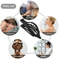 thumbnail image 2 of 8 Pack Black French Flat Hair Clips for Women – Large Matte No-Slip Claw Barrettes for Thick & Thin Hair, Strong Hold Styling Accessories, 2 of 7