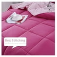 thumbnail image 3 of saney 3pc Size Comforter Set - All Season Reversible Down Alternative Comforter with Two Shams - Quilted Duvet Insert with Corner Tabs - Box Stitched - Super Soft, Fluffy, 3 of 8