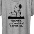 thumbnail image 3 of Peanuts - Dear Me Doing Great Job - Women's Short Sleeve Graphic T-Shirt, 3 of 6