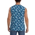 thumbnail image 4 of Fotbe Sea Water Wave Men's Camiseta sin Mangas Estampada para Hombres, Playera Casual para Gimnasio, Entrenamiento, Playa-Large, 4 of 7