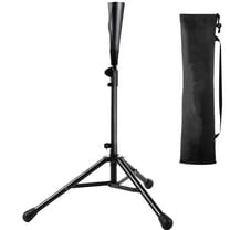 FITPLAY Baseball Batting Tee, 27" to 43" Adjustable Height with Tripod Stand Base, Black