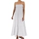 thumbnail image 1 of Vestido largo sin mangas de verano con tirantes finos y ribetes en contraste para mujer, 1 of 5