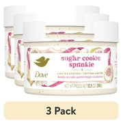(3 pack) Dove Sugar Cookie Body Scrub for Deep Nourishment Holiday Treats Limited Edition, 10.5 oz