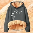 thumbnail image 1 of IMENGL Hiver Printemps Chaud Polaire à Capuche, Gris 3TG, Taille M-5TG, 1 of 4