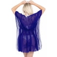 thumbnail image 2 of HAPPY BAY Women's Beachwear Swimsuit Coverups for Women Summer Swim Beach Dress Cover ups for Swimwear Women Loose Boho Bathing Suit M-L Royal, Solid, 2 of 5