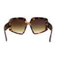 thumbnail image 4 of Womens Mod Oversize Geometric Thick Plastic Butterfly Sunglasses Tortoise Brown, 4 of 4