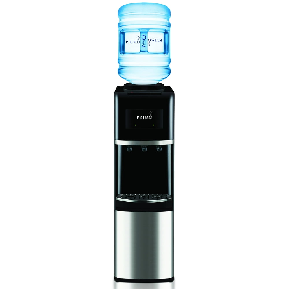 Primo TopLoad Water Dispenser, Stainless Steel, Black