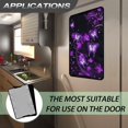 thumbnail image 6 of Psesaysky Purple Butterfly Floral RV Door Window Shade with Hook and Loop Fastener Foldable RV Window Cover Privacy Protection for Camper Trailer Decorative Accessories, 6 of 7