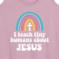 thumbnail image 3 of Instant Message - Teach About Jesus - Women's Racerback Tank Top, 3 of 6