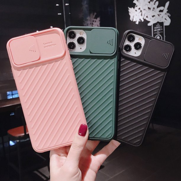Camera Lens Protector Phone Case For iPhone 11 Shockproof Silicone Back Cover(Pink) Walmart