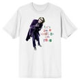 thumbnail image 1 of Men's White Joker Tee, Let's Put a Smile on that Face-3XL, 1 of 2