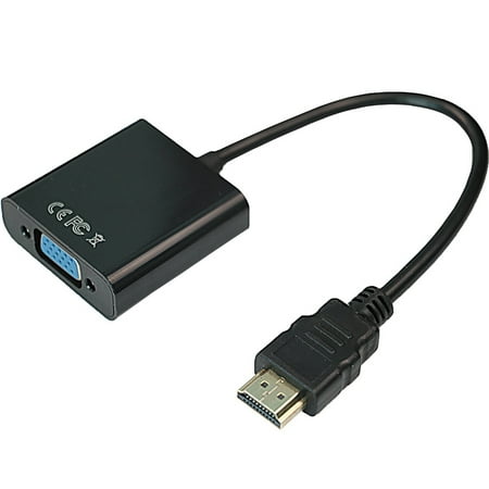 1080P HDMI Male to VGA Female Audio Video Adapter Converter Cable For PC DVD